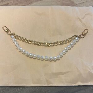 Gold and Pearl Bag Chain